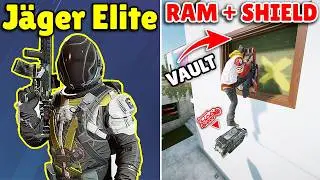 J&auml;ger is Finally Getting a NEW Elite Skin | 200 IQ Shields Rush Trick! - Rainbow Six Siege