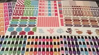 Erin Condren Planner Sticker Haul from PlannerStickers on Etsy