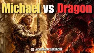 The War in Heaven: Archangel Michael vs. The Dragon (Full Al Visualization)