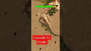 Crocodile vs Giraffe | Savannah Life | Roblox