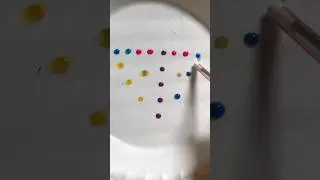 New Water Colour Drops Satisfying Video #oddlysatisfying #trending #colorsmixing #shorts