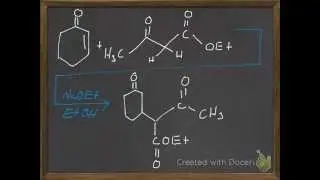 Michael Reaction of Cyclohexenone & An Ester (RXN Mechanism)