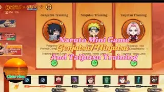 Naruto mini game Genjutsu/Ninjutsu and Taijutsu training gameplay MLBB/Mobile Legend