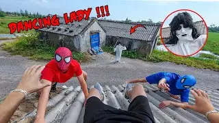 7 Bros SPIDER-MAN Encounters DANCING LADY Dancing in Abandoned House ( Scary POV)