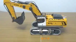 520 RC Mini Excavator 1/50 Scale 970 RC Excavator Electric Lift Simulation Model with Metal Truck
