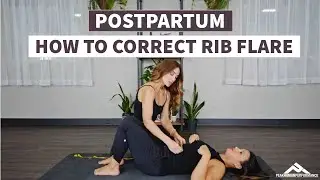How to Correct Postpartum Rib Flare #mom #postpartum #pregnancy