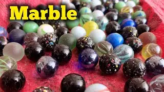 Colorful Glass Marbles Collection | Satisfying Marble Video for Relaxation