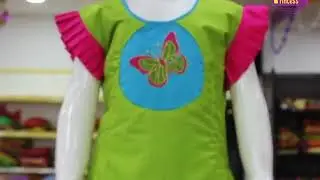 Prince N Princess Kids Butterfly Embroidery pattu pavadai Langa Lehenga