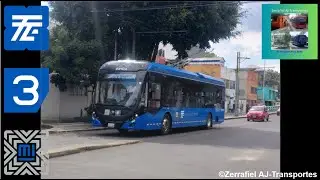 STE CDMX | RECORRIDO COMPLETO EN LA L&Iacute;NEA 3 DEL TROLEB&Uacute;S | YUTONG ZK5120C(ECO 22104)