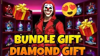 FREE FIRE BUNDLE AND DIAMOND GIFT FREE 100000% REAL GIVEAWAY NO SCAM #free fire max #ard 🎁