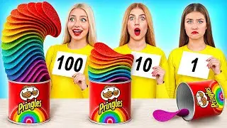 100 Layers of Food Challenge | Funny Food Recipes by Candy DO