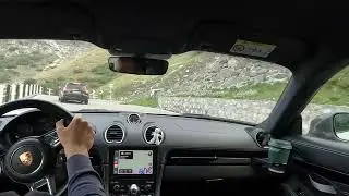 Onboard: Porsche 718 Cayman T | Bormio &rarr; Stelvio