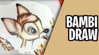 Easy Bambi Drawing - Step by Step by Tazela #shortvideos