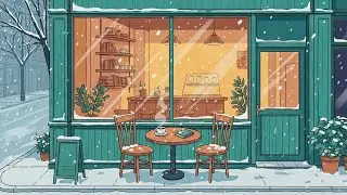 Cozy Snowy Morning Coffee ☕❄️ | Soft Lofi Music for Stress Relief & Focus