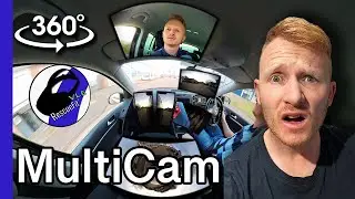 I made a 4K 360&deg; video in a car using multiple camera angles