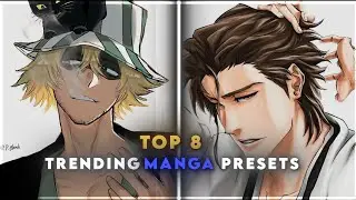 TOP 8 ANIME MANGA TRENDING PRESET G-DRIVE ⚜️ XML+ AUDIO📍#alightmotionpresetedit #manga @Satorufxx 