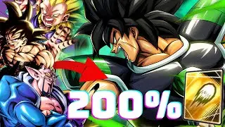 WHAT 200% BASE BLAST ATTACK BROLY: FURY LOOKS LIKEE!!! | DRAGON BALL LEGENDS