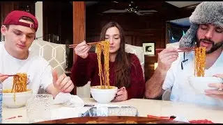 THE FASTEST SPICY 2X NOODLE CHALLENGE :: DEEP CREEP FT. SHANE & QUINN FABLE😂 🌶🍜
