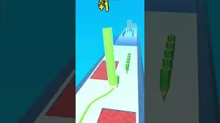 COLOUR PENCIL RUN #gaming #satisfying #pencilrun