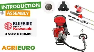 Kawasaki TJ 53EZ C COMBI - Multifunctional backpack brush cutter - Presentation and Assembly