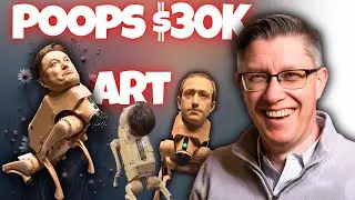 Robot Dogs. AI Art. Beeple Shocks world with Disturbing display at Art Basel | Musk, Bezos Poop NFTs