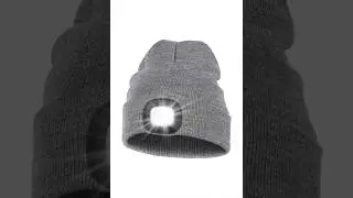 melasa led beanie hat review | usb rechargeable winter cap with light #wintergear #beanie #ledhat