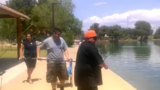 Fishing at sunset park