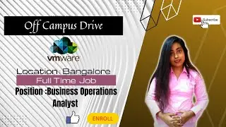 VMware started hiring 2023 as Business Operations Analyst