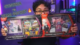 Pokemon Battle: Cynthia vs Team Rocket - Which Box Has Better Pulls?!