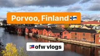 Autumn walk tour Porvoo, Finland part 1&bull; simple life vlog #ofwinfinland