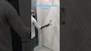 white PU using Asian Paint #asianpaints
