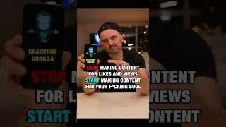 If you chase the algorithm and the vanity metrics .. wtf do you think is gonna happen???