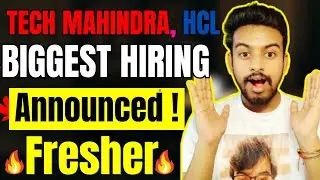 Tech Mahindra , HCLTECH Biggest Hiring | OFF Campus Drive For 2025, 2024 Batch | Fresher Jobs