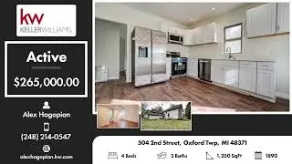 Active in 504 2nd Street, Oxford Twp, MI 48371 Contact me for a showing!
