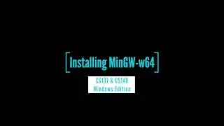 Installing MinGW for C or C++