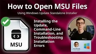 MSU Files: How to Install Windows Update Standalone Packages