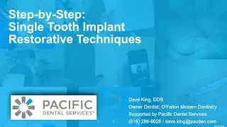 Single Tooth Dental Implant Restoration Webinar: Tufts, Boston, Harvard Universities Dinner/learn