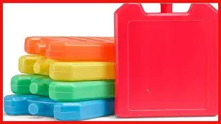Cool Coolers by Fit + Fresh, Days of the Week Ice Blocks, Colorful & Compact Ice Packs