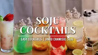6 Must-Try Soju Cocktails | Easy Soju Drinks| Homemade Cocktails | Best Soju Cocktail Recipes