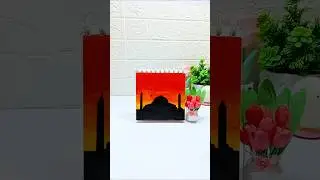 🧡sunset mosque painting☀️🧡#arabicart #art #painting #shortvideo #shorts #islamic #islamicart #arabic