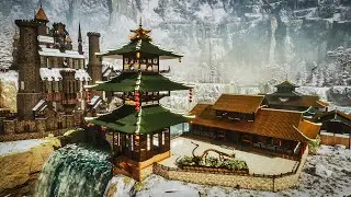 We Built a Gothic Castle VS Golden Temple Base on Lost Colony in ARK: Survival Ascended!