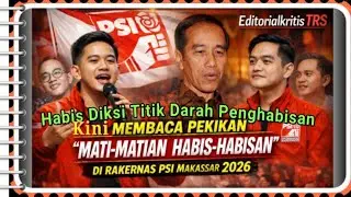 Pesan: Mati-matian Habis-Habisan JOKOWI di Rakernas PSI, Pertanda Apa?