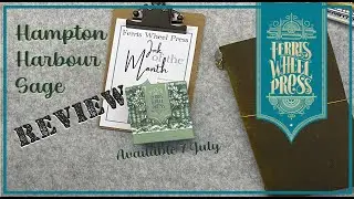 NEW Hampton Harbour Sage | Ferris Wheel Press | July Release | #ferriswheelpress #inks #fountainpen