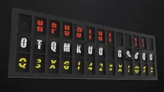 Split Flap - Houdini Digital Asset