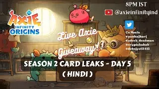 Axie Origin Season 2 Card Leak Ep. 5 (HINDI) - BUG LEAKS #Axieorigin #axiecreators #axieorigins
