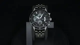 Eichmuller German Men's Watch Metal Strap 10ATM Black Dial 45mm RE1122