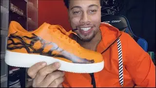 Air Force 1 orange Skeleton Review!!! These shoes are 🔥 super premium quality through & through