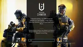 -Rainbow Six Siege Chimera First Start Up Screen Finka,Lion-