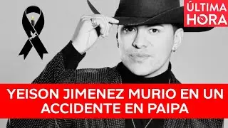 Atenci&oacute;n: Yeison Jim&eacute;nez cantante de m&uacute;sica popular, muri&oacute; en un accidente de una avioneta en Paipa