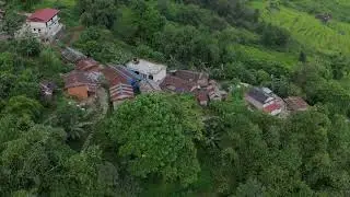 Puranokot पुरानोकोट Village in Nepal// Lamjung// Rural village of Nepal//Aerials View 🇳🇵 🇬🇧